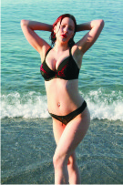 006 - red lacy bra and thong in sea.jpg