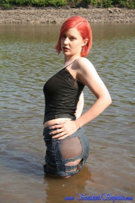 ripped mini skirt tights and heels in the lake  065.jpg